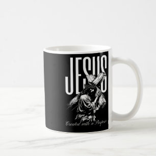 Jesus Created With A Purpose Vintage Faith Over Fe Coffee Mug