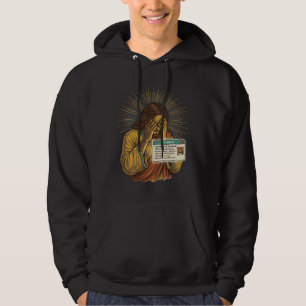 Jesus Cringing Ten Year Old Status Update Humor_1 Hoodie