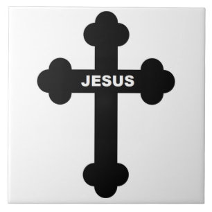 JESUS CROSS CERAMIC TILE