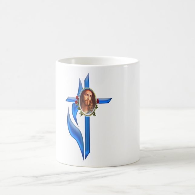 Jesus cross coffee mug (Center)
