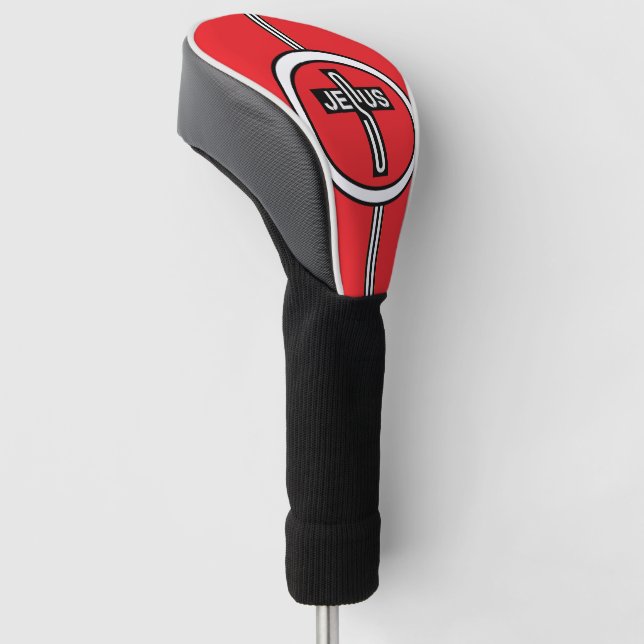 Jesus Cross Golf Head Cover (Angled)
