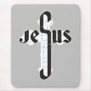 Jesus Cross Mouse Pad
