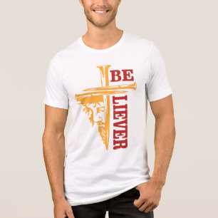 Jesus Cross Nail Design – Powerful Christian Tri-Blend Shirt