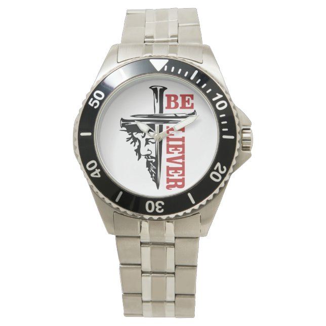 Jesus Cross Nail Design – Powerful Christian Watch (Front)