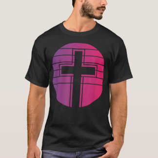 Jesus Cross Retro Style Vintage T-Shirt