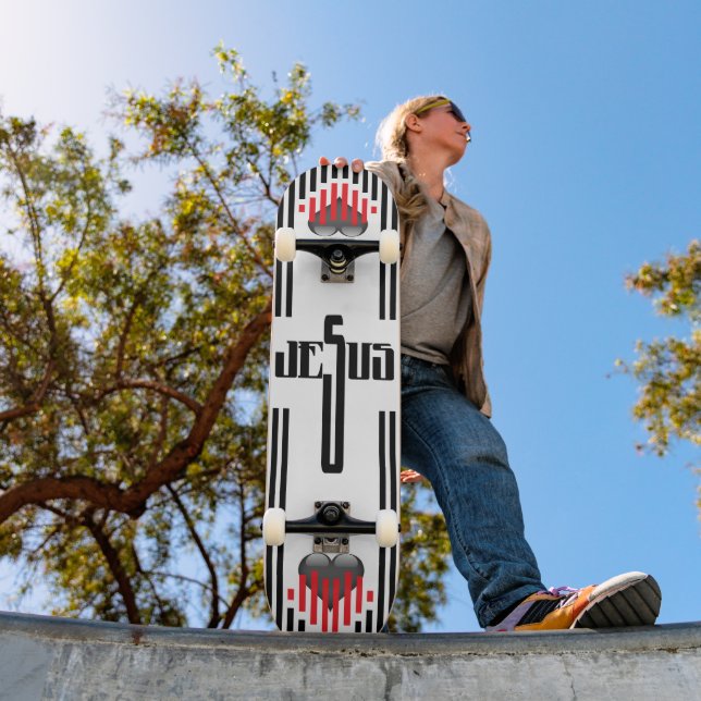 Jesus Cross Skateboard (Outdoor 1)