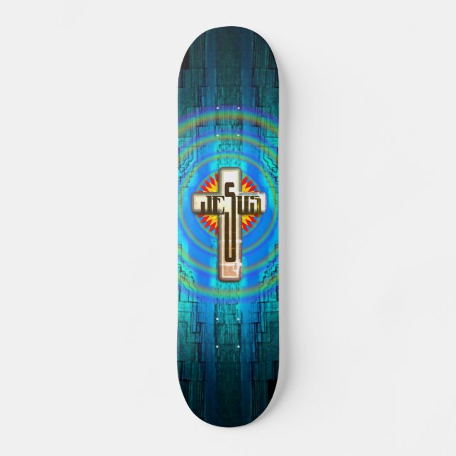 Jesus Cross Skateboard Deck (Front)