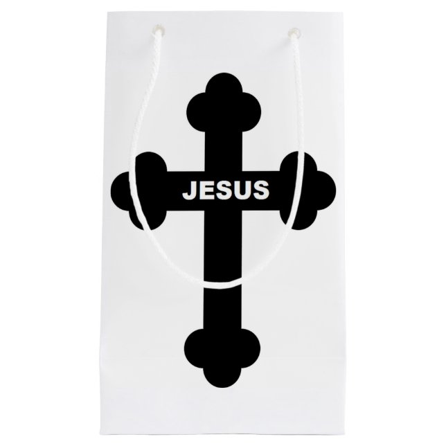 JESUS CROSS SMALL GIFT BAG (Front)