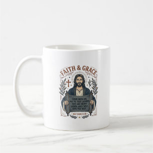 Jesus Cross Stitch Vintage Shirt Christian Graphic Coffee Mug