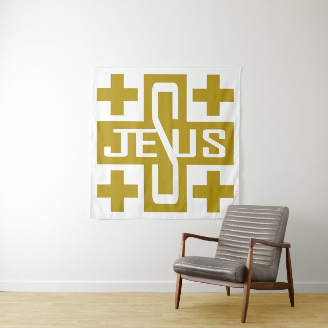 Jesus' Cross Tapestry (In Situ)