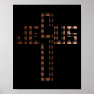 Jesus Cross Women Black History Month Men Christia Poster
