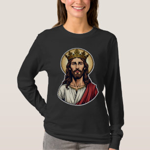 Jesus Crown Halo Vintage Engraving Shirt 2