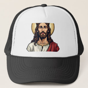 Jesus Crown Halo Vintage Engraving Shirt 2 Trucker Hat
