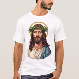 Jesus Crown Laurel Vintage Engraving Shirt 2