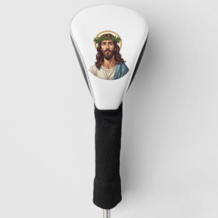 Jesus Crown Laurel Vintage Engraving Shirt 2 Golf Head Cover