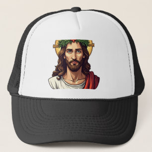 Jesus Crown Laurel Vintage Engraving Shirt 2 Trucker Hat