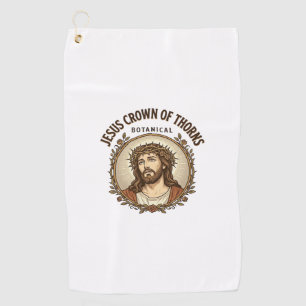 Jesus Crown Of Thorns Botanical Jesus Crown Thorns Golf Towel