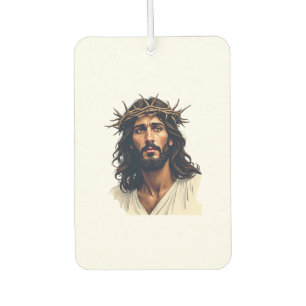 Jesus Crown of Thorns Vintage Engraving Shirt (1) Car Air Freshener