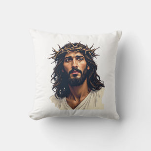 Jesus Crown of Thorns Vintage Engraving Shirt (1) Cushion