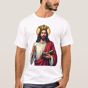 Jesus Crown Scroll Vintage Engraving Shirt 2