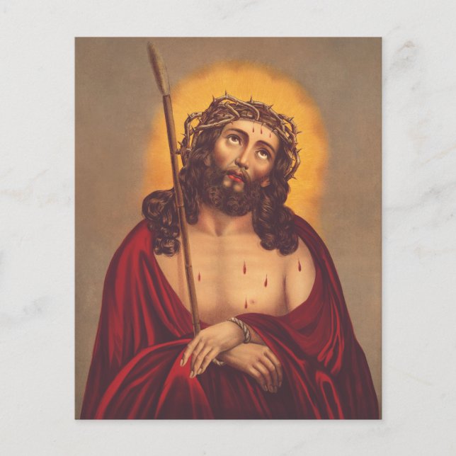 Jesus Crowned With Thorns Sorrowful Art (Front)
