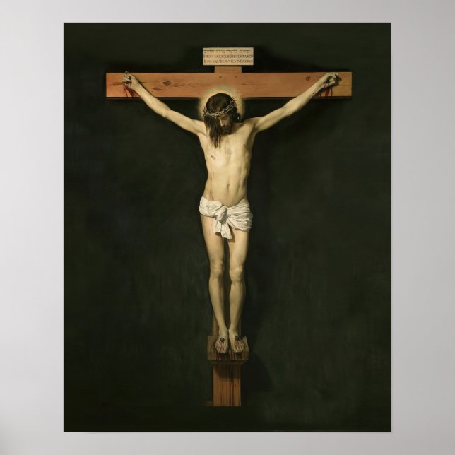 Jesus Crucified Crucifixion Cross Print Poster (Front)