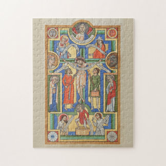 Jesus Crucified Mediaeval illumination Jigsaw Puzzle