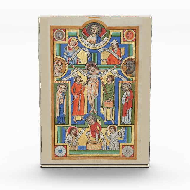 Jesus Crucified Mediaeval illumination Photo Block (Front)