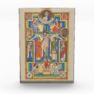 Jesus Crucified Mediaeval illumination Photo Block