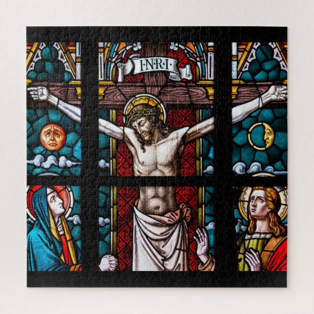 Jesus crucified on Cross Jigsaw Puzzle (Vertical)