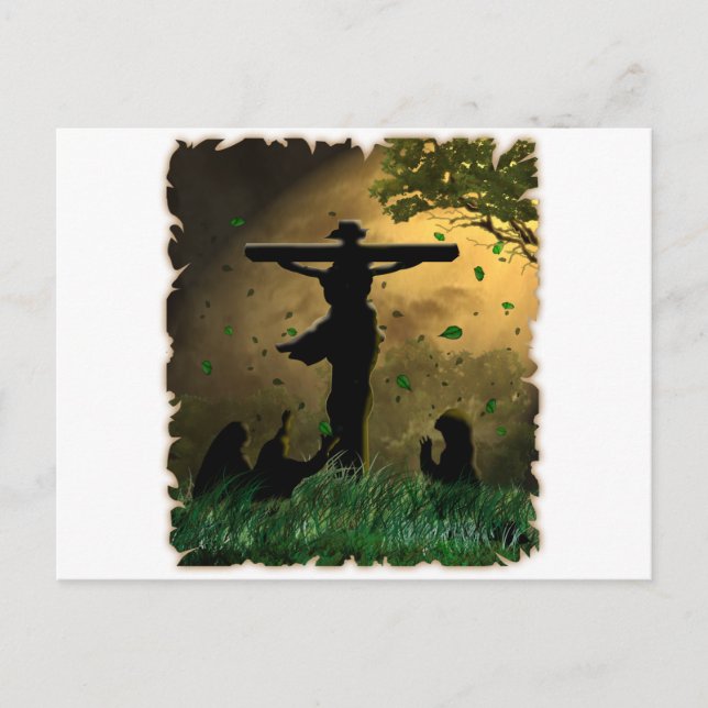 Jesus Crucifixion Postcard (Front)