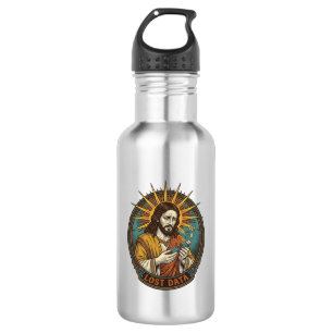 Jesus Crushed USB Flash Drive Lost Data Humor_1 532 Ml Water Bottle