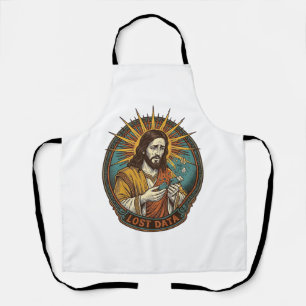 Jesus Crushed USB Flash Drive Lost Data Humor_1 Apron
