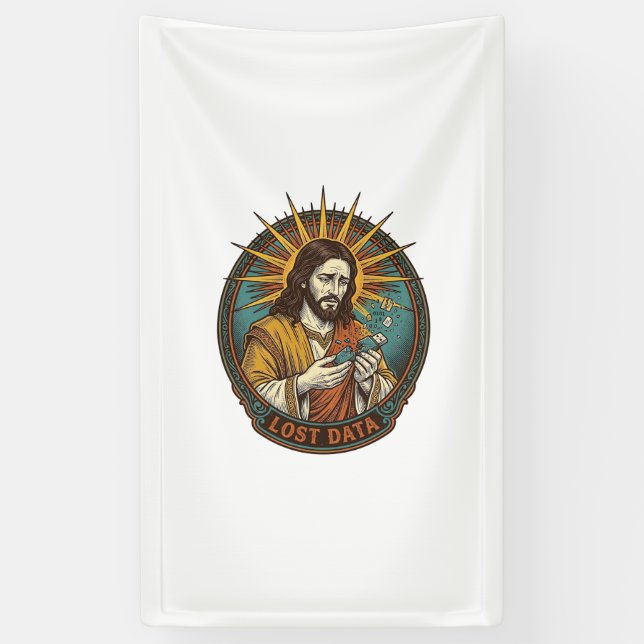 Jesus Crushed USB Flash Drive Lost Data Humor_1 Banner (Vertical)