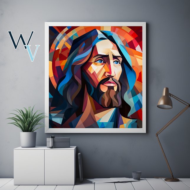 Jesus Cubism Art Poster (Creator Uploaded)