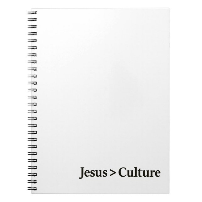 Jesus > Culture Spiral Notebook (Front)