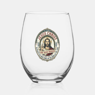 Jesus Dance Ballerina Studio Graphic Tee Christian Stemless Wine Glass