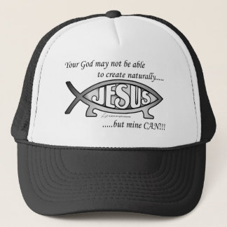 Jesus & Darwin Fish Hat