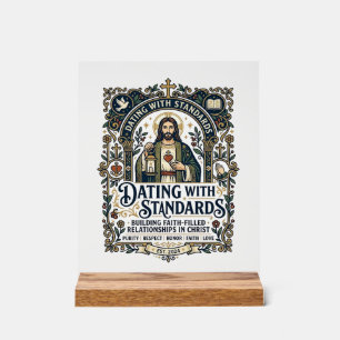Jesus Dating Christian Relationship Humor Shirt Fa Acrylic Sign