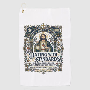 Jesus Dating Christian Relationship Humour Shirt F Golf Towel