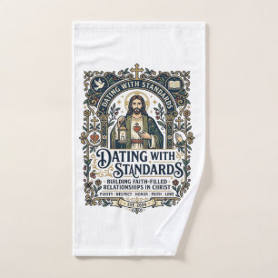 Jesus Dating Christian Relationship Humour Shirt F Hand Towel