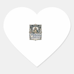 Jesus Dating Christian Relationship Humour Shirt F Heart Sticker