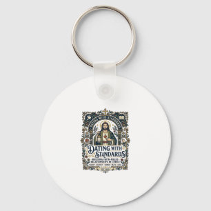 Jesus Dating Christian Relationship Humour Shirt F Key Ring