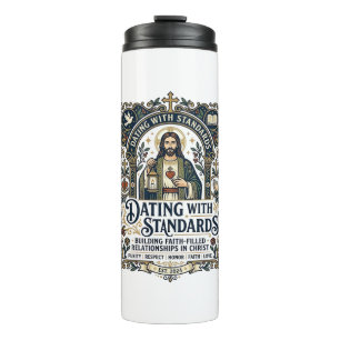 Jesus Dating Christian Relationship Humour Shirt F Thermal Tumbler