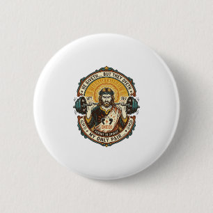 Jesus Dead Headphones Mid Set Silent Workout Gym H 6 Cm Round Badge