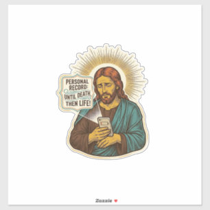 Jesus Dead Phone No Music Heavy Lift Gym Humor_1