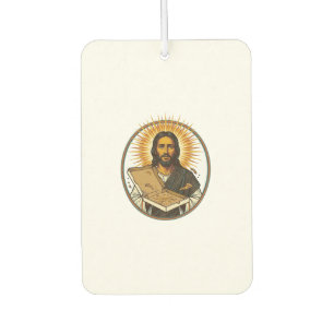 Jesus Deceived By Empty Pizza Box Party Food Humou Car Air Freshener