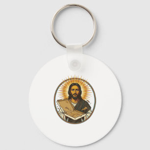Jesus Deceived By Empty Pizza Box Party Food Humou Key Ring
