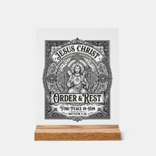 Jesus Declutter Clean Home Shirt Christian Graphic Acrylic Sign