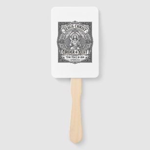 Jesus Declutter Clean Home Shirt Christian Graphic Hand Fan